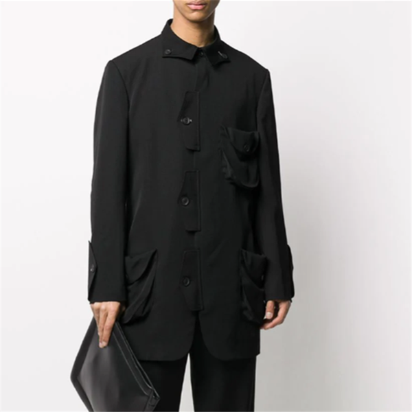 s-6xl 2020 new style fashionable man individual character loose youth suit asymmetry suit splice black spring and autumn jacke, White;black
s-6xl 2020 new style fashionable man individual character loose youth suit asymmetry suit splice black spring and autumn jacke, White;black