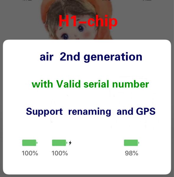 2019 2nd generation h1 chip earphone for wireless bluetooth headphones earbuds in-ear earphone for ios android with logo pk redmi airdots 
2019 2nd generation h1 chip earphone for wireless bluetooth headphones earbuds in-ear earphone for ios android with logo pk redmi airdots