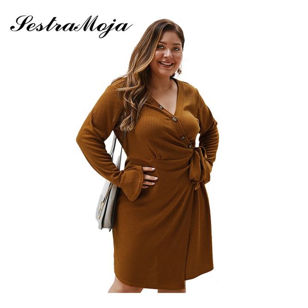 sestra moja long ladies dress long sleeve 2019 autumn and winter fashion solid color dress with button slits plus size ladi, Black;gray
sestra moja long ladies dress long sleeve 2019 autumn and winter fashion solid color dress with button slits plus size ladi, Black;gray