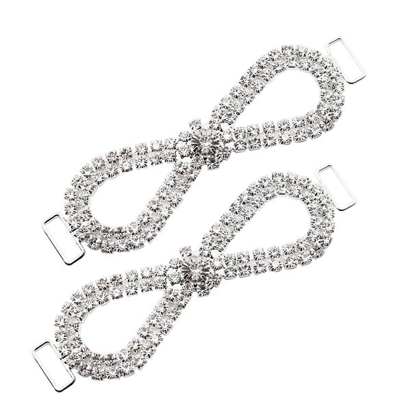 2 pieces bow design crystal rhinestone bikini connector buckle chain swimwear decoration, Black
2 pieces bow design crystal rhinestone bikini connector buckle chain swimwear decoration, Black