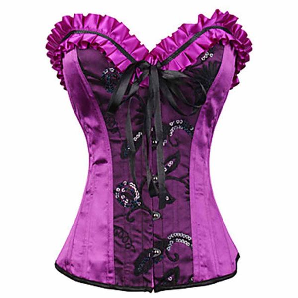 bustiers & corsets women lace up satin embroidery slimming waist trainer corset boned overbust and bustier ruffled lingerie top, Black;white
bustiers & corsets women lace up satin embroidery slimming waist trainer corset boned overbust and bustier ruffled lingerie top, Black;white