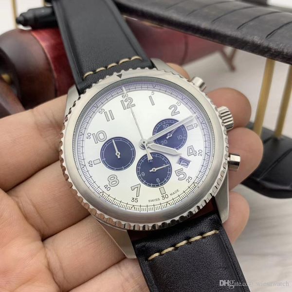 aviator 8 curtis eagle contrasting white dial mens watches stainless steel case second hand quartz watch chronograph wristwatches, Slivery;brown
aviator 8 curtis eagle contrasting white dial mens watches stainless steel case second hand quartz watch chronograph wristwatches, Slivery;brown