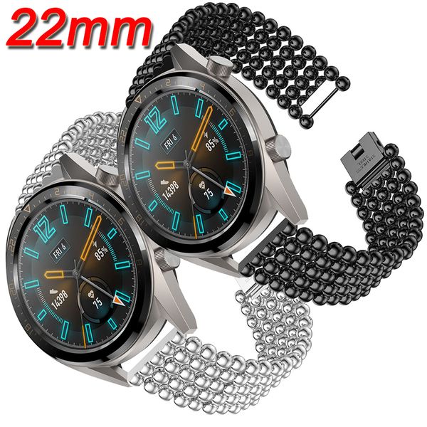 stainless steel watch band strap for huawei watch gt 46mm vigor fashion style metal beads replacement bracelet 22mm watchband, Black;brown
stainless steel watch band strap for huawei watch gt 46mm vigor fashion style metal beads replacement bracelet 22mm watchband, Black;brown