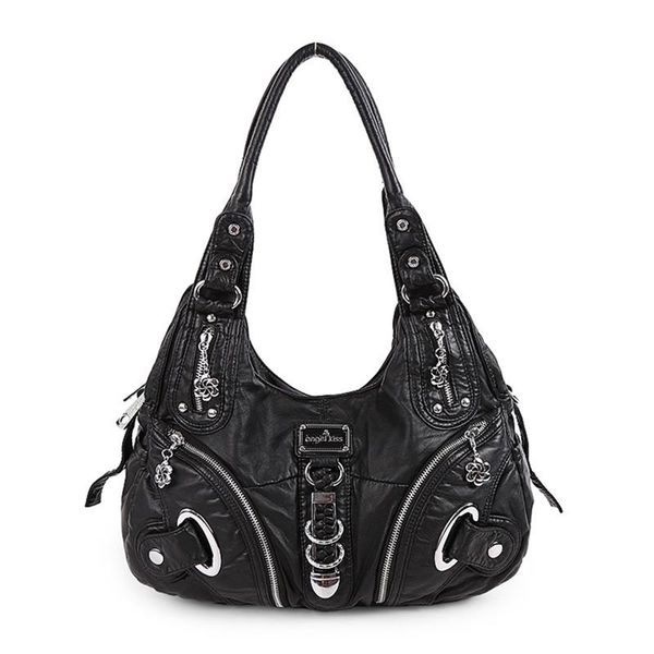 stylish punk women's handbag minimalist large capacity hobo single shoulder bag for ladies girls multi-pockets messenger bag
stylish punk women's handbag minimalist large capacity hobo single shoulder bag for ladies girls multi-pockets messenger bag