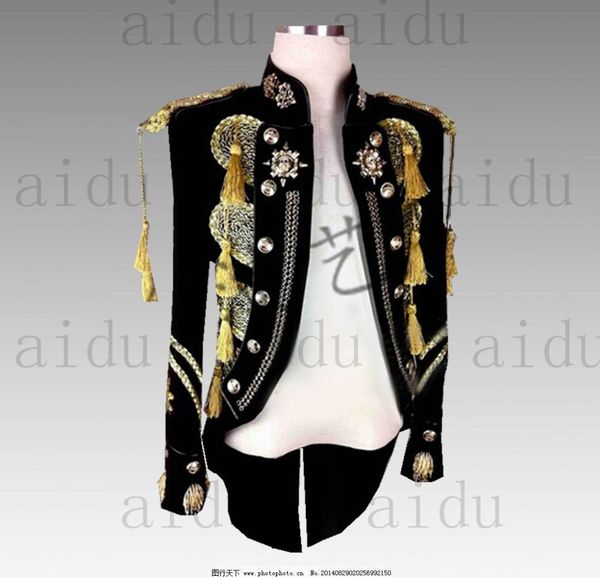xs~3xl men's fashion rock male singer suit tailcoat personality bar show presenters plus size suit singer costumes, White;black
xs~3xl men's fashion rock male singer suit tailcoat personality bar show presenters plus size suit singer costumes, White;black