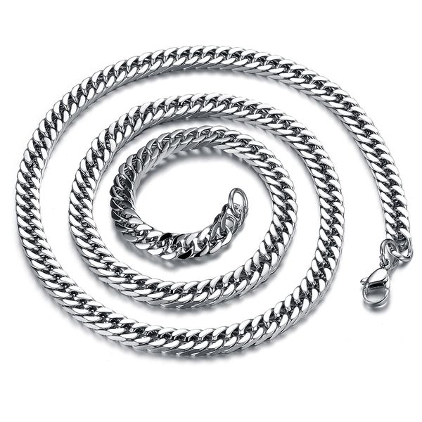 heavy thick titanium steel chain necklace fashion cool men 316l steel steel link chain jewelry accessories, Silver
heavy thick titanium steel chain necklace fashion cool men 316l steel steel link chain jewelry accessories, Silver