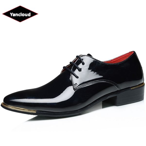 plus size 38-48 vintage patent leather shoes men formal dress shoes 2018 autumn wedding elegant suit office shoe, Black
plus size 38-48 vintage patent leather shoes men formal dress shoes 2018 autumn wedding elegant suit office shoe, Black