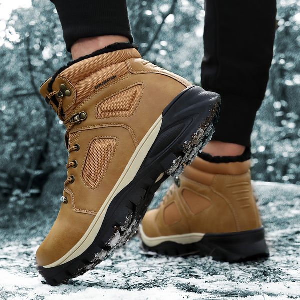 keep warm snow boots men winter casual genuine leather lace up fashion waterproof men ankle boots military army botas a4, Black
keep warm snow boots men winter casual genuine leather lace up fashion waterproof men ankle boots military army botas a4, Black