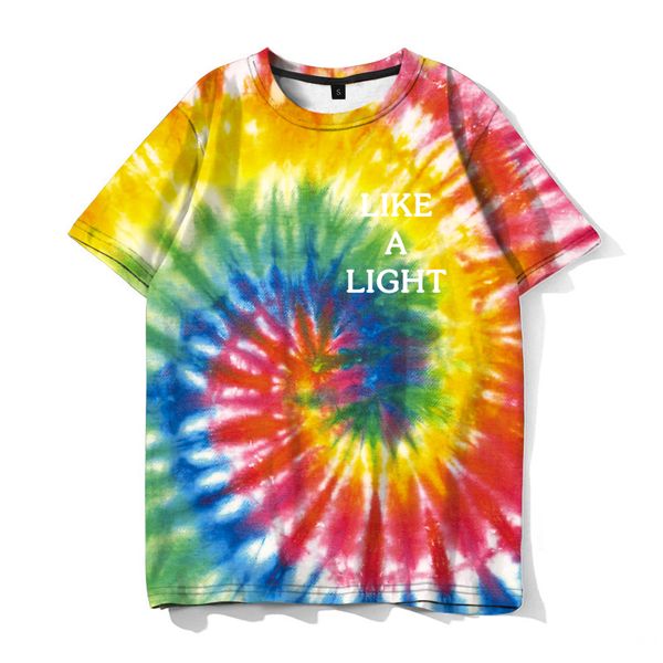 new 3d digital printed t-shirts for men and women, White;black