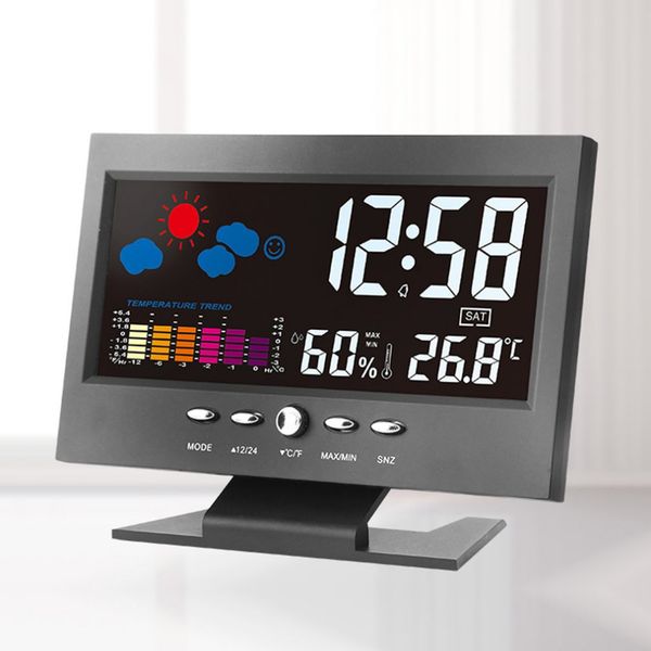 electronic digital lcd desk clock temperature humidity monitor clock thermometer hygrometer weather forecast table clock
electronic digital lcd desk clock temperature humidity monitor clock thermometer hygrometer weather forecast table clock