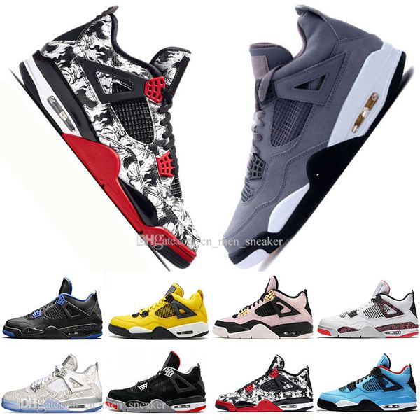 High Quality New Bred 4 4s Cool Grey Tattoo Laser Wings Mens Basketball Shoes Denim Blue Pale Citron Men Sports Designer Sneakers 5.5-13
High Quality New Bred 4 4s Cool Grey Tattoo Laser Wings Mens Basketball Shoes Denim Blue Pale Citron Men Sports Designer Sneakers 5.5-13