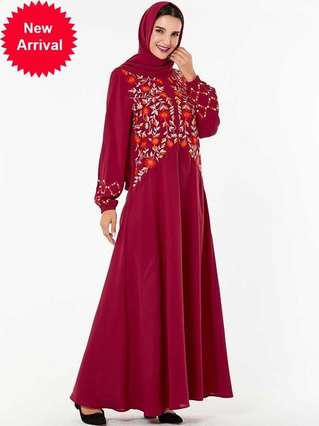 mc209167 casual long sleeve dress (no headscarf) frauen burka black dubai abaya islamic embroidered muculmano, Red
mc209167 casual long sleeve dress (no headscarf) frauen burka black dubai abaya islamic embroidered muculmano, Red