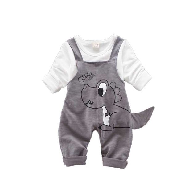 2pcs baby set autumn spring girls boy clothes long sleeve striped t-shirt+suspender straps cartoon long pants suit coat fashion, White
2pcs baby set autumn spring girls boy clothes long sleeve striped t-shirt+suspender straps cartoon long pants suit coat fashion, White