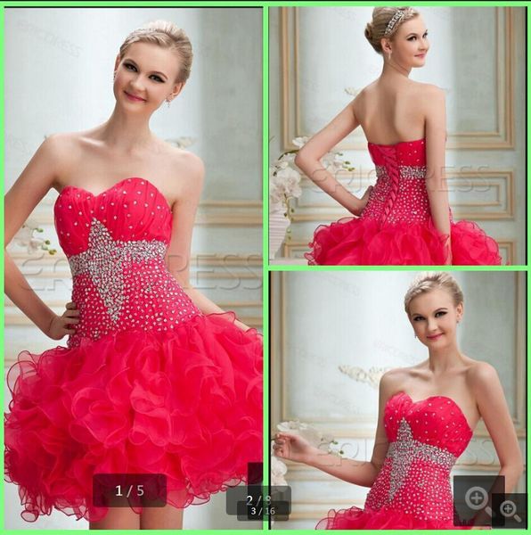 2019 pink stunning red a line pleated beads prom dresses short mini ruffled strapless sweetheart cocktail party prom gowns, Black
2019 pink stunning red a line pleated beads prom dresses short mini ruffled strapless sweetheart cocktail party prom gowns, Black