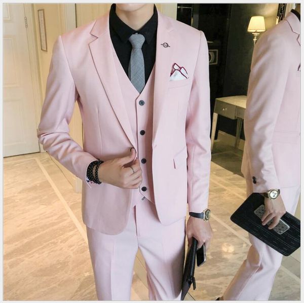 wedding men simple design suits three pieces (blazer+pant+vest) young people dinner party clothing set one set per opp bag, Black;gray
wedding men simple design suits three pieces (blazer+pant+vest) young people dinner party clothing set one set per opp bag, Black;gray
