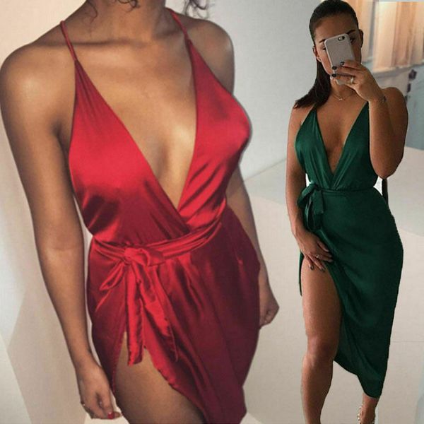 new style women dresses women sleeveless sling deep v-neck irregular slip dress bodycon party solid bandage dress 2019, Black;gray
new style women dresses women sleeveless sling deep v-neck irregular slip dress bodycon party solid bandage dress 2019, Black;gray