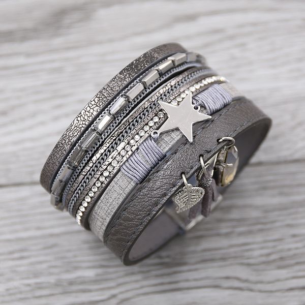 multi-layers leather bracelet with tassel for women rhinestone crystal charm bracelet & bangle vintage armband heren, Golden;silver
multi-layers leather bracelet with tassel for women rhinestone crystal charm bracelet & bangle vintage armband heren, Golden;silver