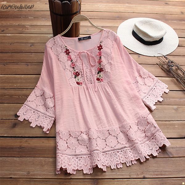 work fashion spring lace crochet women vintage blouse female casual flare long sleeve lace shirt embroidery patchwork 2019 blusas, White
work fashion spring lace crochet women vintage blouse female casual flare long sleeve lace shirt embroidery patchwork 2019 blusas, White
