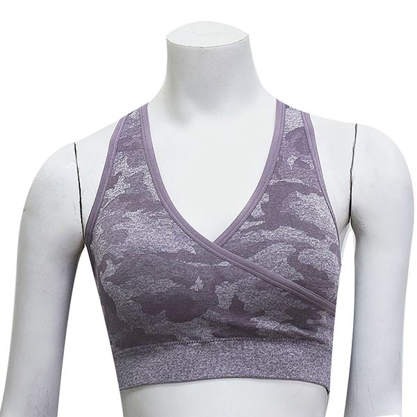 2019 fashion women's quick drying vest camouflage print knit seamless sports yoga bra, White;black
2019 fashion women's quick drying vest camouflage print knit seamless sports yoga bra, White;black