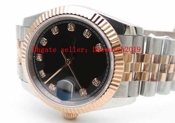 2 style 36mm excellent men's bp factory two tone rose gold 36mm datejust 316 steel asia 2813 automatic movement designer mens watch, Slivery;brown
2 style 36mm excellent men's bp factory two tone rose gold 36mm datejust 316 steel asia 2813 automatic movement designer mens watch, Slivery;brown