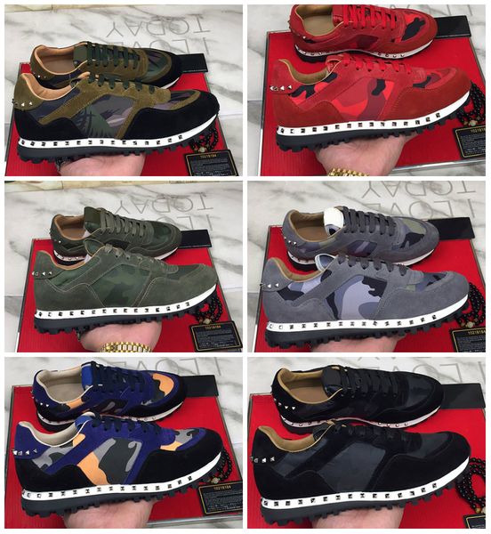 2019 designer shoes men stud rivet camouflage sneakers runner trainers sport casual shoes size unsex euro, Black
2019 designer shoes men stud rivet camouflage sneakers runner trainers sport casual shoes size unsex euro, Black