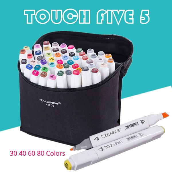 touchfive 30/40/60/80 colors art markers painting marker pen dual headed artist sketch oily drawing anime brush pen art supplies
touchfive 30/40/60/80 colors art markers painting marker pen dual headed artist sketch oily drawing anime brush pen art supplies