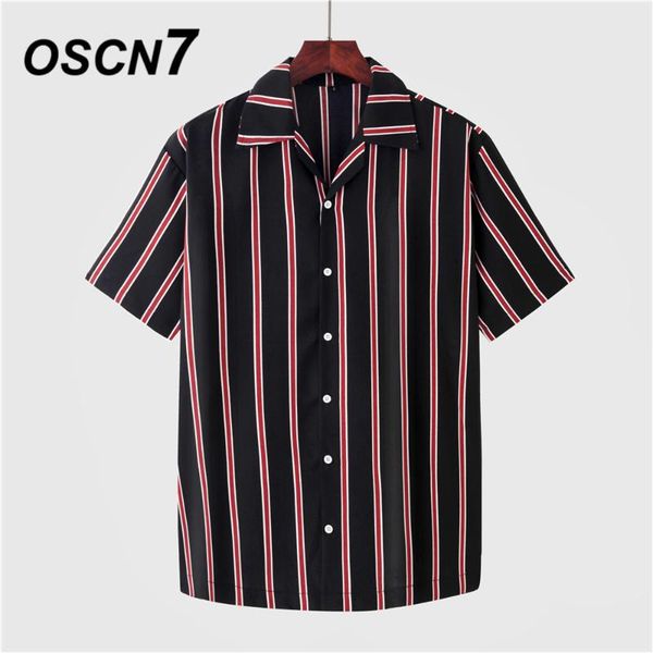 oscn7 casual stripe printed short sleeve shirt men street 2020 hawaii beach oversize women fashion harujuku shirts for men mx011, White;black
oscn7 casual stripe printed short sleeve shirt men street 2020 hawaii beach oversize women fashion harujuku shirts for men mx011, White;black