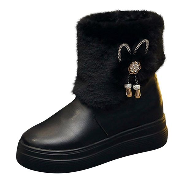 sagace shoes winter women snow boots crystal pendant platforms shoes slip on round toe boots fashion ankle for women, Black
sagace shoes winter women snow boots crystal pendant platforms shoes slip on round toe boots fashion ankle for women, Black