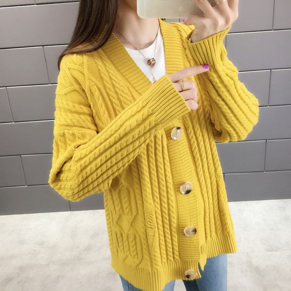 autumn winter knitted cardigans coat women tide fashion long sleeve solid color sweater beautiful woman crochet cardigan sweater, White
autumn winter knitted cardigans coat women tide fashion long sleeve solid color sweater beautiful woman crochet cardigan sweater, White