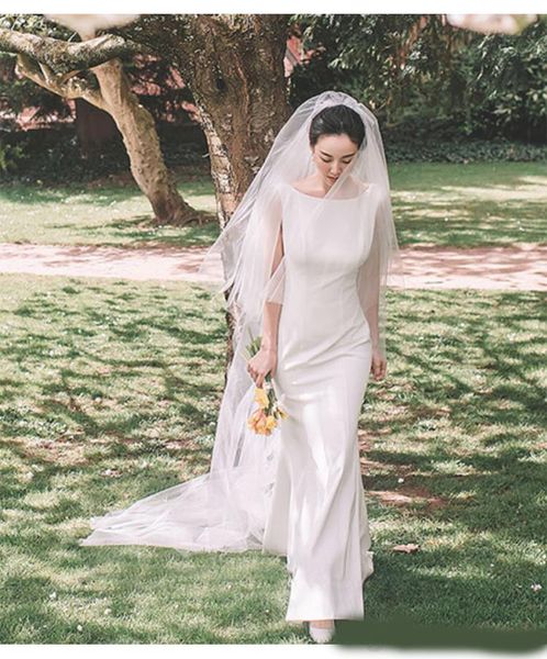 scoop wedding dresses satin long mermaid wedding gown backless bridal dress simple wedding gowns custom made, White
scoop wedding dresses satin long mermaid wedding gown backless bridal dress simple wedding gowns custom made, White
