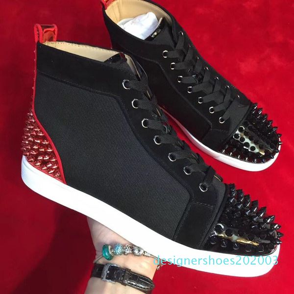 elegant brands red spikes red bottom sneaker shoes high rivets women men casual paris dancing skateboard shoes with box,eu35-46 d03, Black
elegant brands red spikes red bottom sneaker shoes high rivets women men casual paris dancing skateboard shoes with box,eu35-46 d03, Black