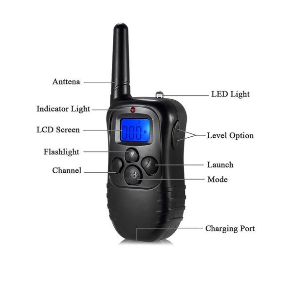 electric lcd dog training collar pet remote control waterproof rechargeable for all size shock vibration sound 998dr-1
electric lcd dog training collar pet remote control waterproof rechargeable for all size shock vibration sound 998dr-1