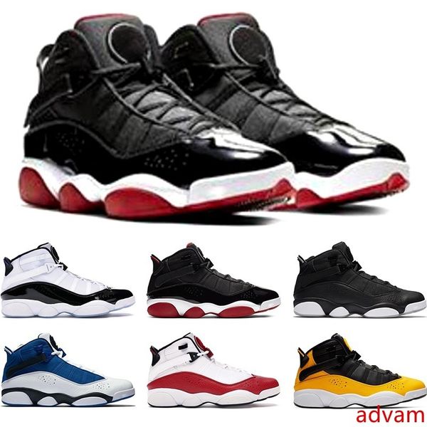 6 six rings mens basketball shoes bred concord matte silver taxi white university red men trainers sports sneakers size 7-13
6 six rings mens basketball shoes bred concord matte silver taxi white university red men trainers sports sneakers size 7-13