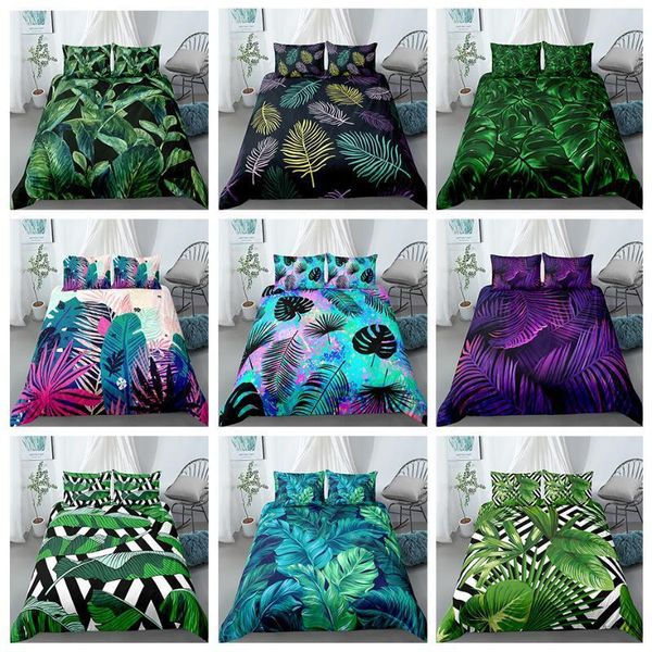 3d palm leaves bedding set printed duvet cover pillowcases for home bedroom bed set 3pcs
3d palm leaves bedding set printed duvet cover pillowcases for home bedroom bed set 3pcs