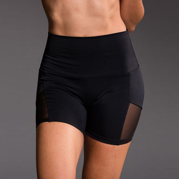 women shorts summer clothing black mesh patchwork casual fashion fitness tight sports shorts female lady, White;black
women shorts summer clothing black mesh patchwork casual fashion fitness tight sports shorts female lady, White;black