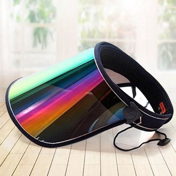 2020 summer uv protection sun hat empty hat anti-spray laser rainbow reflection cap women cycling, Blue;gray
2020 summer uv protection sun hat empty hat anti-spray laser rainbow reflection cap women cycling, Blue;gray