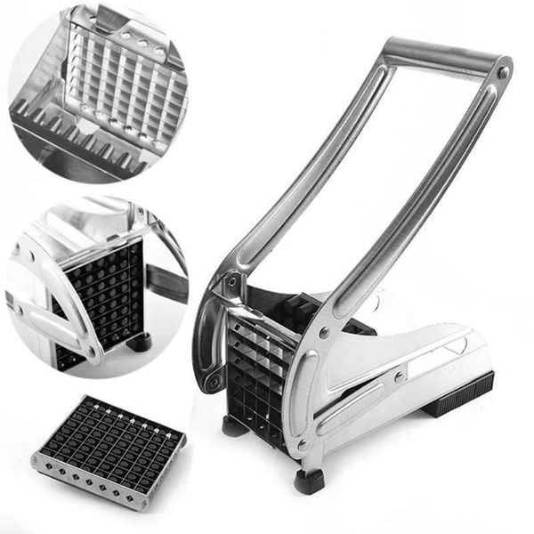 stainless steel french fries cutters potato chips strip cutting machine maker slicer chopper dicer w/ 2 blades kitchen gadgets
stainless steel french fries cutters potato chips strip cutting machine maker slicer chopper dicer w/ 2 blades kitchen gadgets