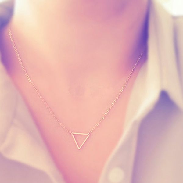 new simple classic fashion charm necklace metal triangle pendant necklaces ladies jewelry wholesale female gifts drop shipping, Silver
new simple classic fashion charm necklace metal triangle pendant necklaces ladies jewelry wholesale female gifts drop shipping, Silver