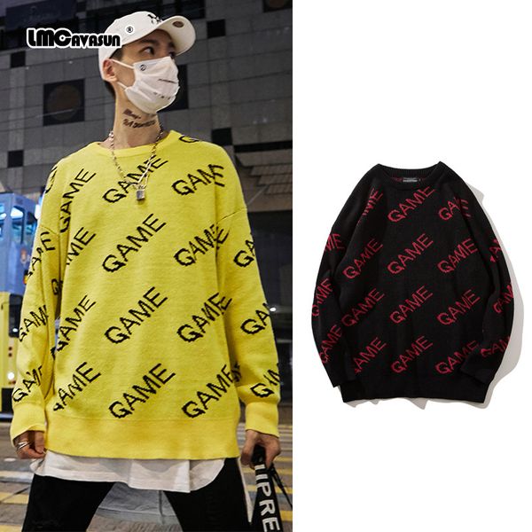 lmc/ 2020 new autumn winter hip hop sweater men casual loose letter mens sweaters o-neck knitting pullovers men, White;black
lmc/ 2020 new autumn winter hip hop sweater men casual loose letter mens sweaters o-neck knitting pullovers men, White;black