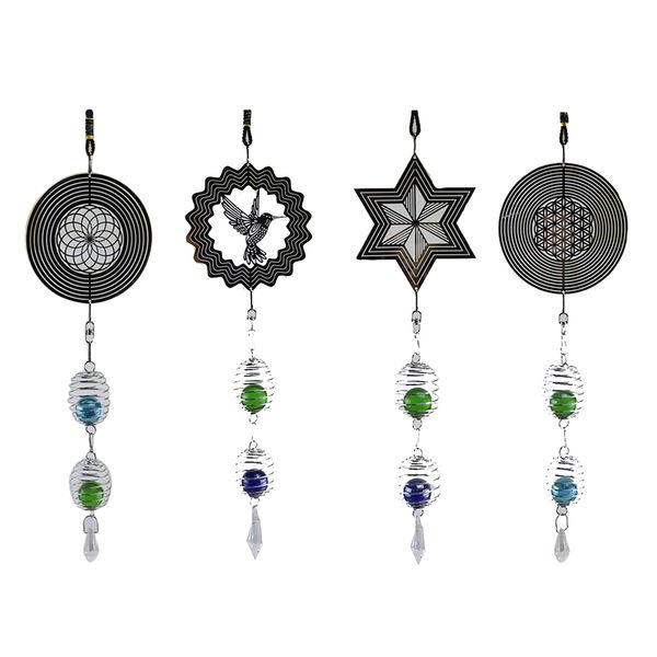 4pcs vintage wind spinner with gazing ball pendant, metal wind chime for yard, patio, balcony, room, wall, window hanging décor
4pcs vintage wind spinner with gazing ball pendant, metal wind chime for yard, patio, balcony, room, wall, window hanging décor