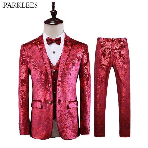 mens red paisley wedding 3 piece suits (jacket+pants+vest) party stage singer costume homme nightclub prom dress suit men terno, White;black
mens red paisley wedding 3 piece suits (jacket+pants+vest) party stage singer costume homme nightclub prom dress suit men terno, White;black