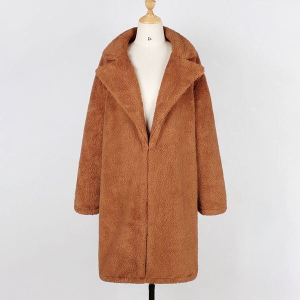 women solid casual jacket warm ladies outwear long sleeve trench lapel coat artificial fleece cardigan autumn winter, Black;brown
women solid casual jacket warm ladies outwear long sleeve trench lapel coat artificial fleece cardigan autumn winter, Black;brown