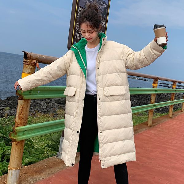 2019 winter women jacket x-long hooded cotton padded female coat warm outwear womens parka manteau femme, Black
2019 winter women jacket x-long hooded cotton padded female coat warm outwear womens parka manteau femme, Black