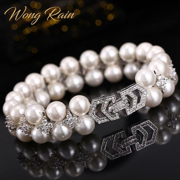 wong rain vintage 100% 925 sterling silver natural freshwater pearls bangle charm bracelets wedding fine jewelry gifts wholesale, Golden;silver
wong rain vintage 100% 925 sterling silver natural freshwater pearls bangle charm bracelets wedding fine jewelry gifts wholesale, Golden;silver