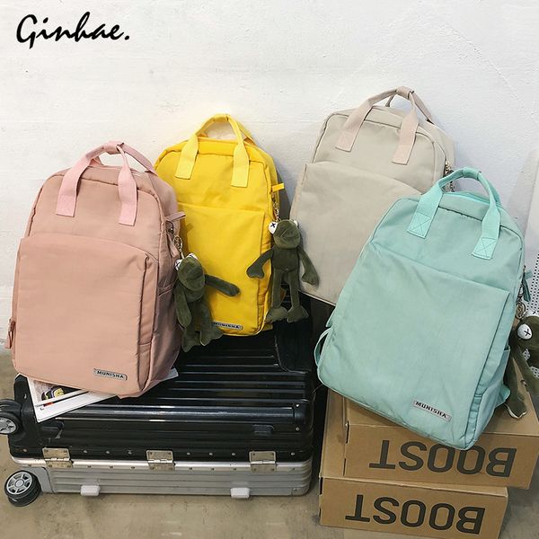 preppy style nylon solid school backpack for teenagers girls fashion anti theft travel bag casual waterproof bagpack for women
preppy style nylon solid school backpack for teenagers girls fashion anti theft travel bag casual waterproof bagpack for women