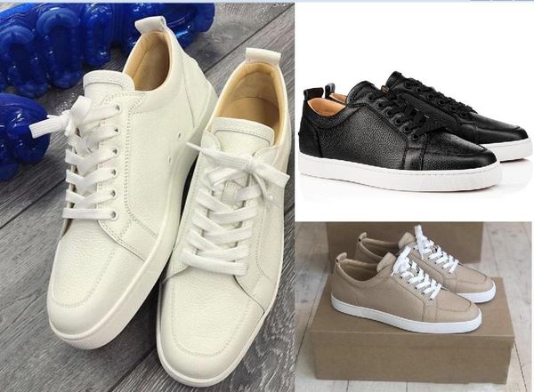 2019 factory red bottom sale sneakers men's low cut junior leather sneaker rantulow orlato men's flat grained calfskin pattern bla, Black
2019 factory red bottom sale sneakers men's low cut junior leather sneaker rantulow orlato men's flat grained calfskin pattern bla, Black