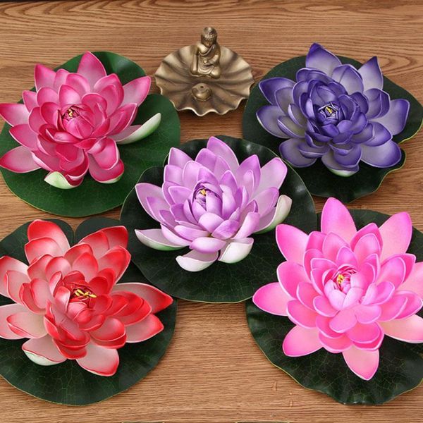 wholesale28cm eva foam lotus flower with leaf enshrine flowers waterproof aquatic simulation artificial flowers for garden pond
wholesale28cm eva foam lotus flower with leaf enshrine flowers waterproof aquatic simulation artificial flowers for garden pond