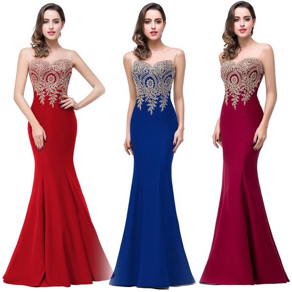 red formal evening gowns illusion crew neck crystals rhinestone satin backless mermaid vintage pageant prom dresses, Black;red
red formal evening gowns illusion crew neck crystals rhinestone satin backless mermaid vintage pageant prom dresses, Black;red