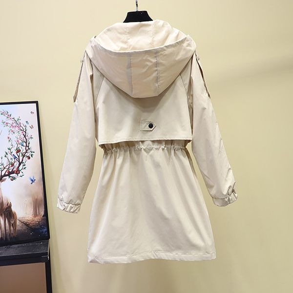 women's hooded jacket 2020 autumn new causal windbreaker ladies basic jacket zipper long outerwear, Tan;black
women's hooded jacket 2020 autumn new causal windbreaker ladies basic jacket zipper long outerwear, Tan;black