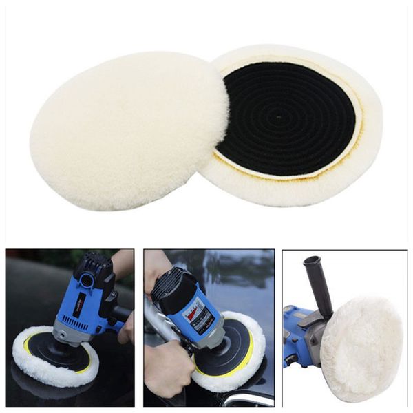 

1pcs wool buffing pad wax polishing buffer car polisher ball kit with magic sticker for polishing cream for car paint care